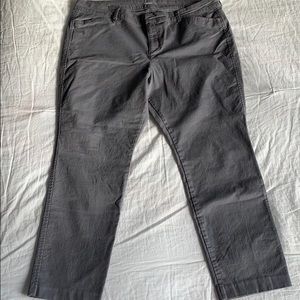 Pixie cut cotton ankle pants